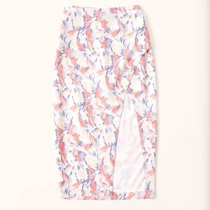 Abercrombie & Fitch‎ Abstract Print Midi Wrap Skirt